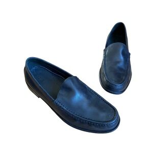 Cole Haan Mens Black Leather Loafers Slip On Dress Shoes Size 8.5M C2128B